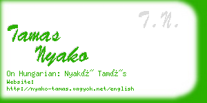 tamas nyako business card